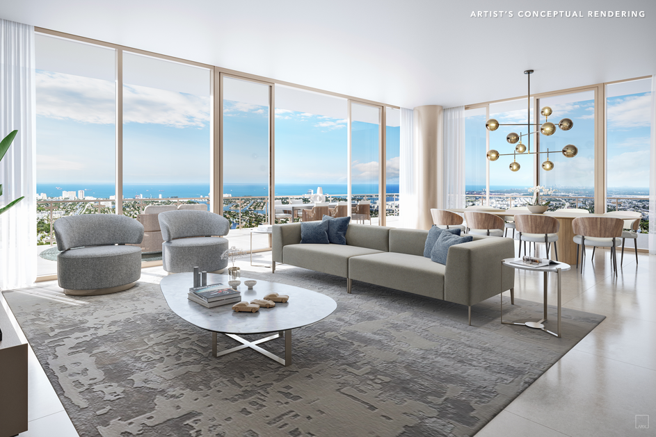 Andare Residences by Pininfarina Fort Lauderdale, Apartment Rendering - - The CJ Mingolelli Team at Douglas Elliman Real Estate