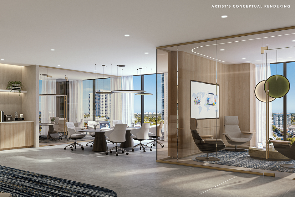 Andare Residences by Pininfarina Fort Lauderdale, Roof Deck Terrace View - - The CJ Mingolelli Team at Douglas Elliman Real Estate